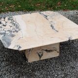 70s design marble coffee table