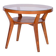 Table basse du milieu du siècle en chêne et verre, tchèque, années 1950.