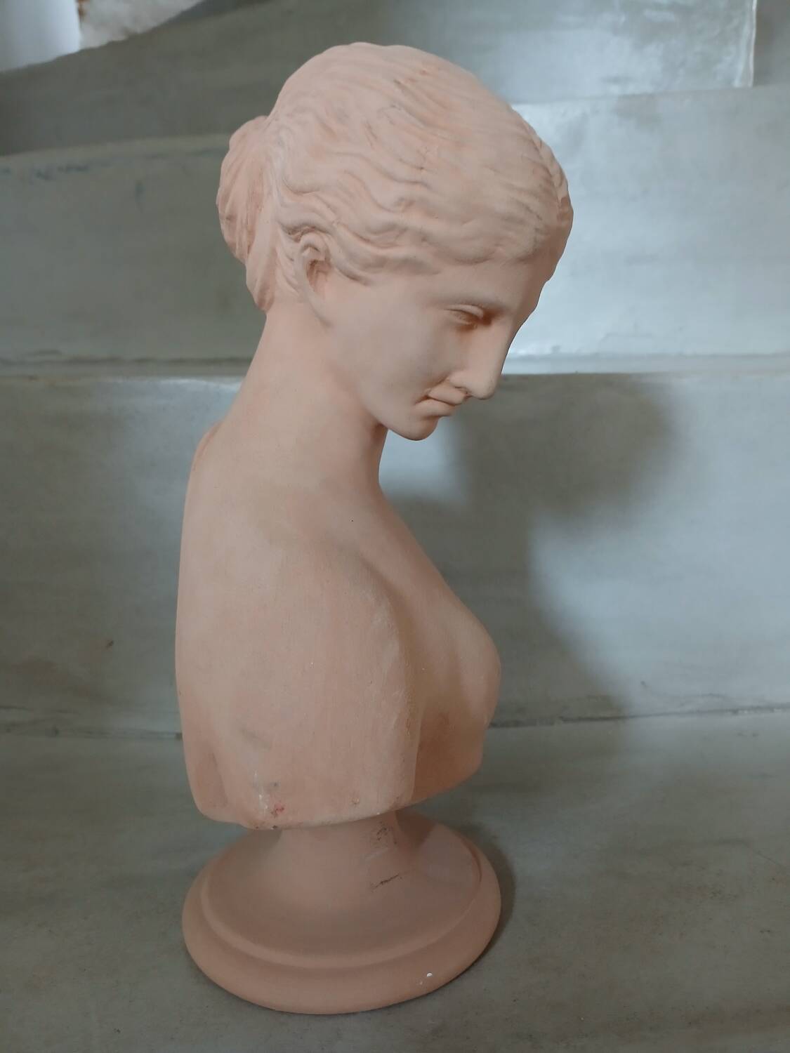 Terracotta bust of a woman