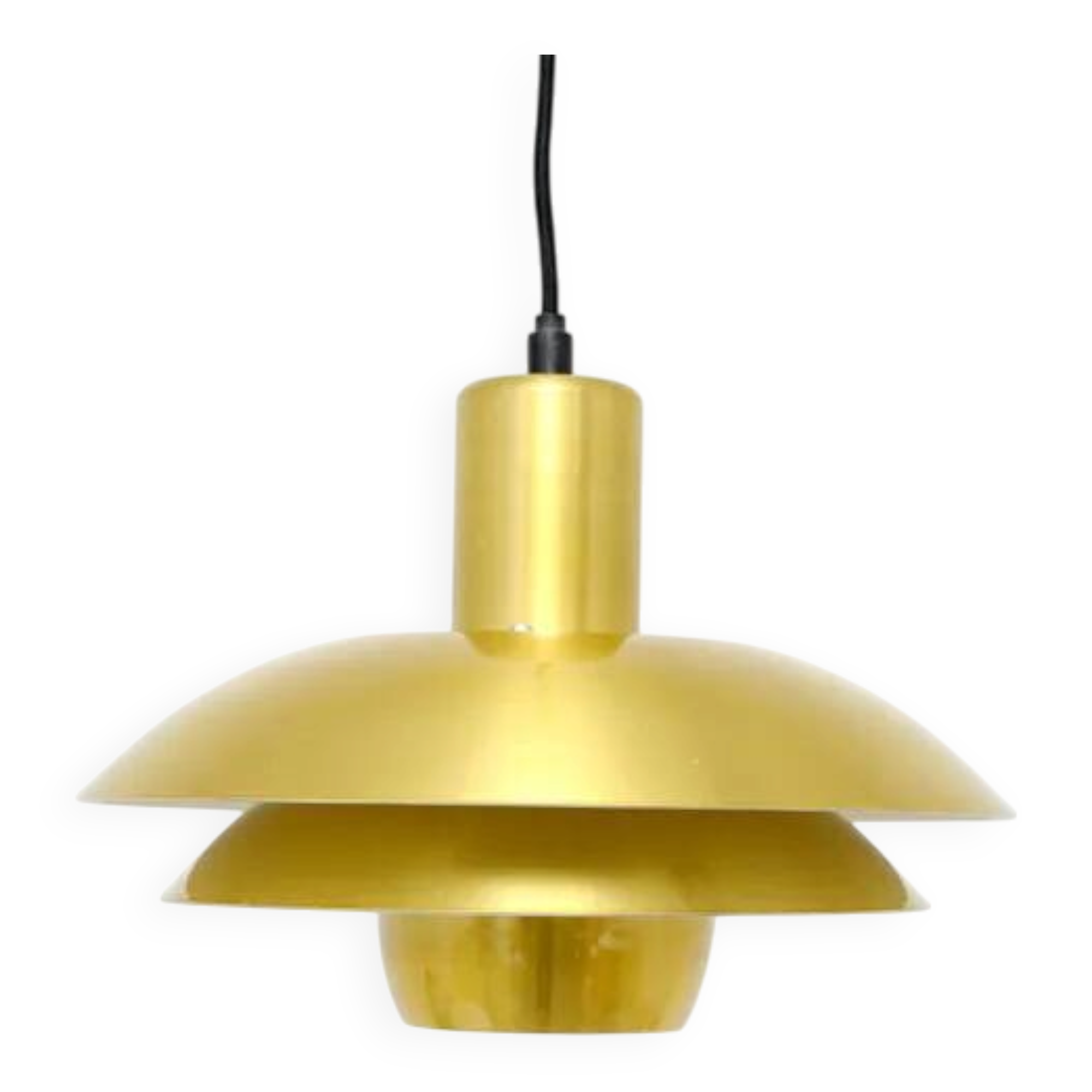 Suspension Belux dorée, Danemark, années 1970