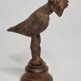 Lobi fetish bird in old wood Tribal sculpture from Burkina Faso 22 cm