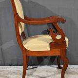 Mahogany Office Armchair, Restoration Period – Early 19th Century