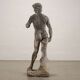 Antique garden sculpture The David in terracotta, Italy, 20th century