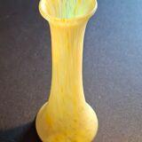 Yellow blown glass soliflore