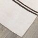 Tapis Kilim contemporain vintage Off White et noir 7x10, 218x307 cm