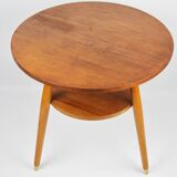 Round side table with shelf, 1970s