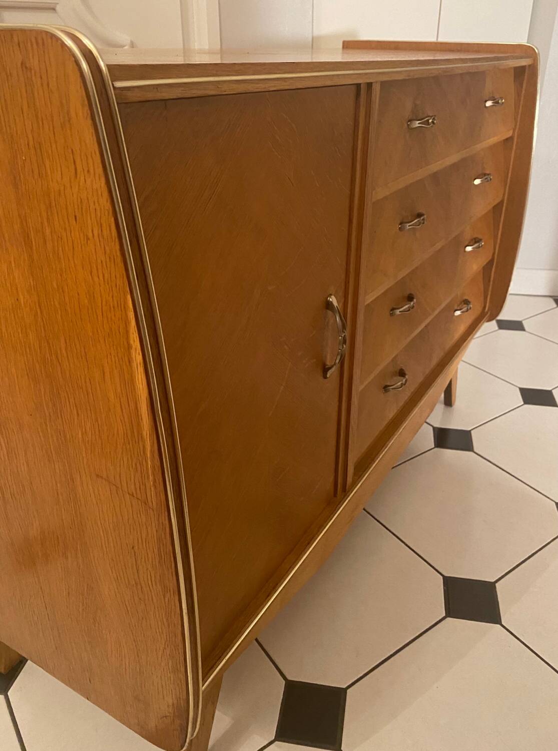 Vintage compass feet sideboard