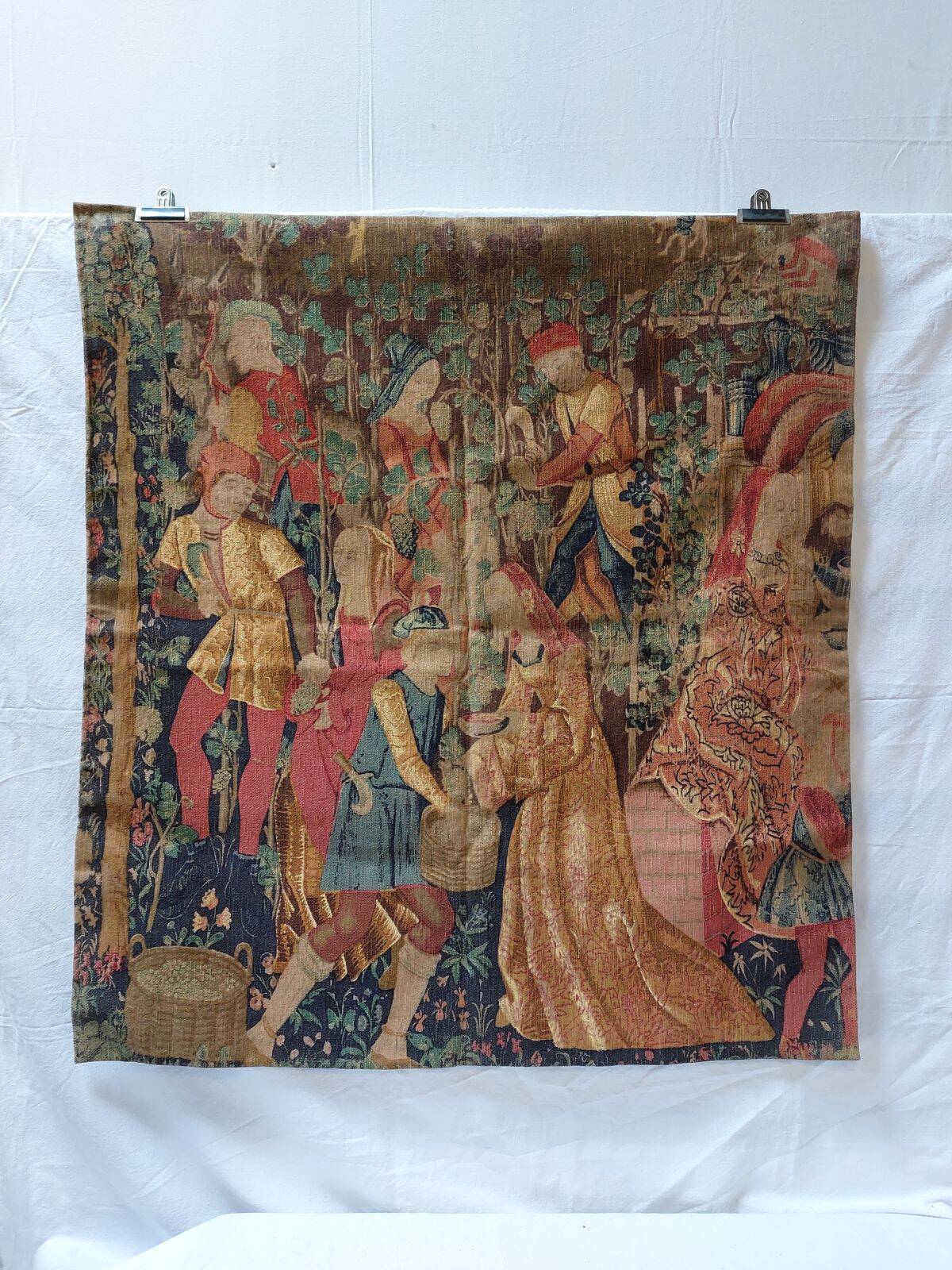 Tapisserie murale Artis Flora "Les Vendanges" dans l'esprit d'Aubusson - #1
