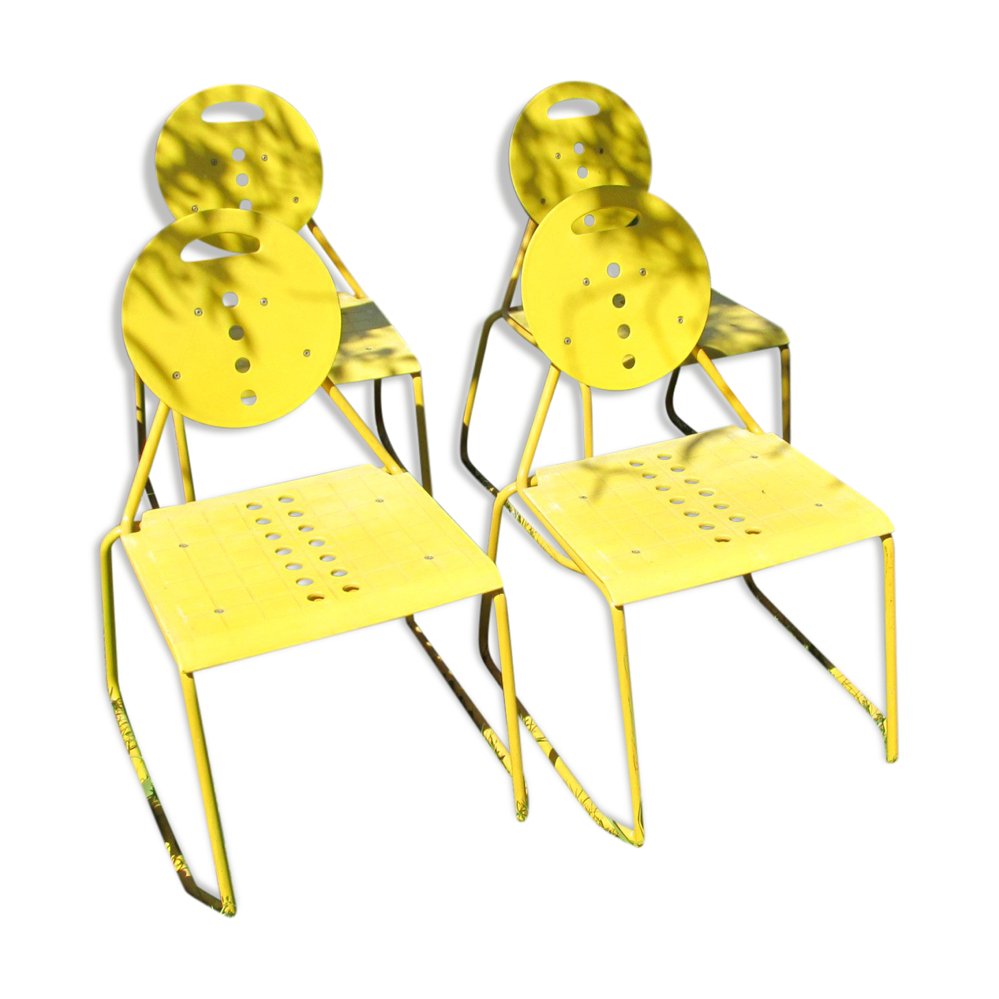 Set of 4 chairs "Charlie" of Carlo Bimbi and Nilo Gioacchini