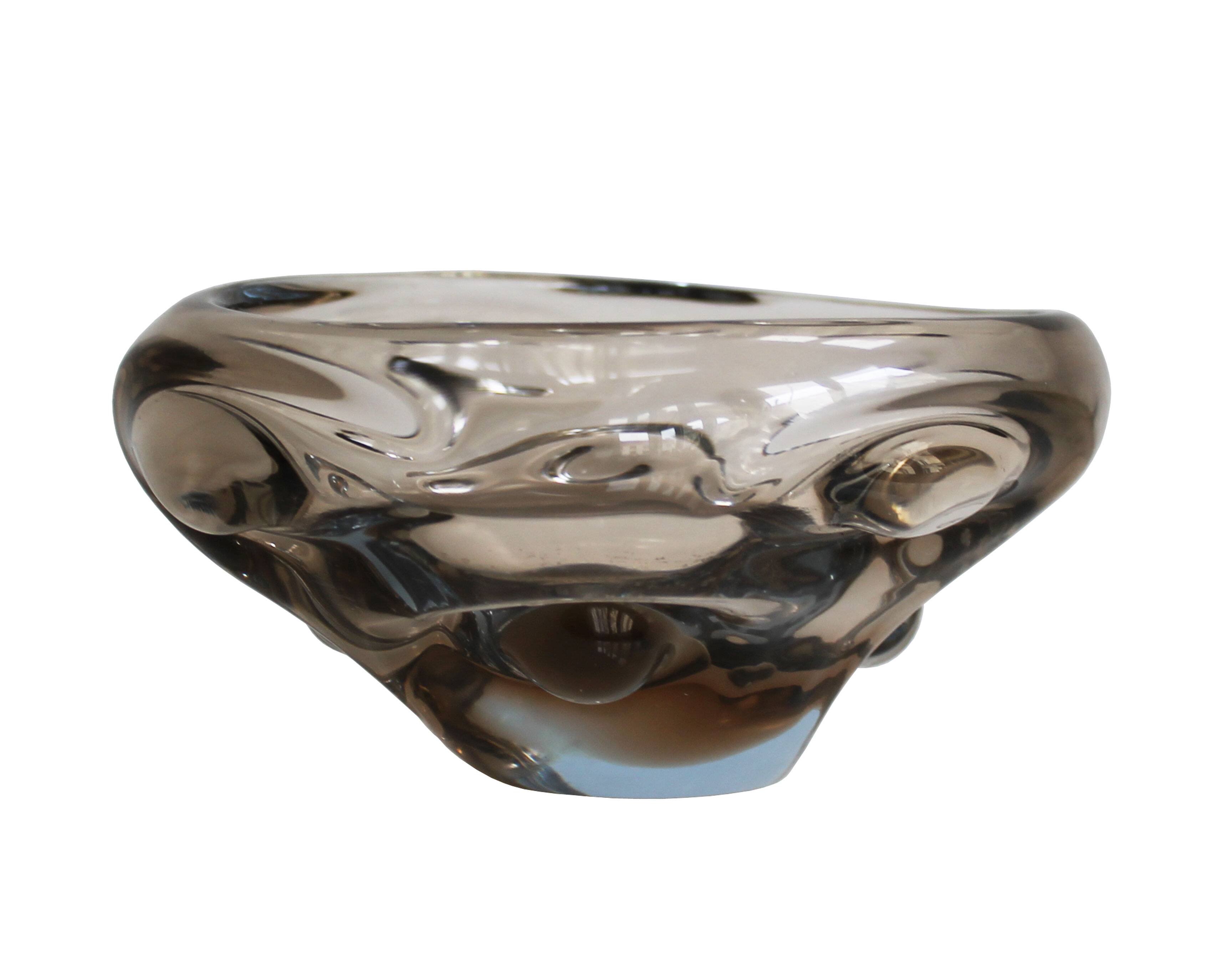 Art Glass Bowl by Jan Berenek – Pattern 5954 (1959), Skrdlovice