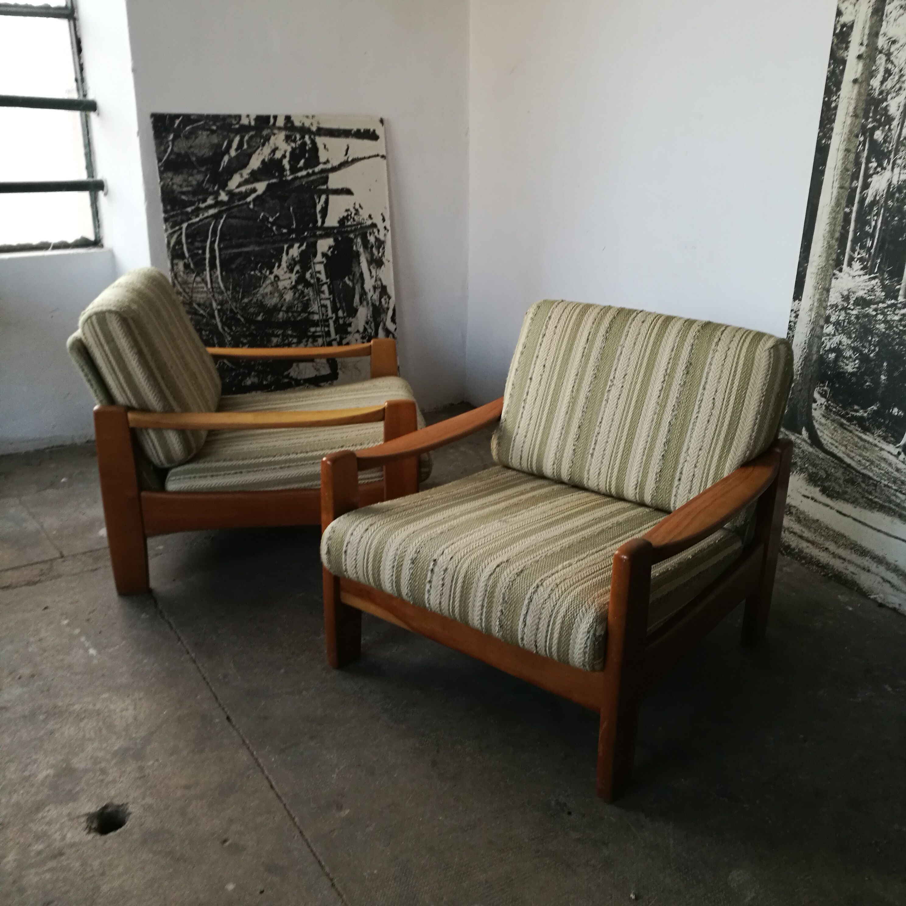 Pair of Scandinavian armchairs