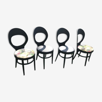 Set of four chairs Baumann model Seagull