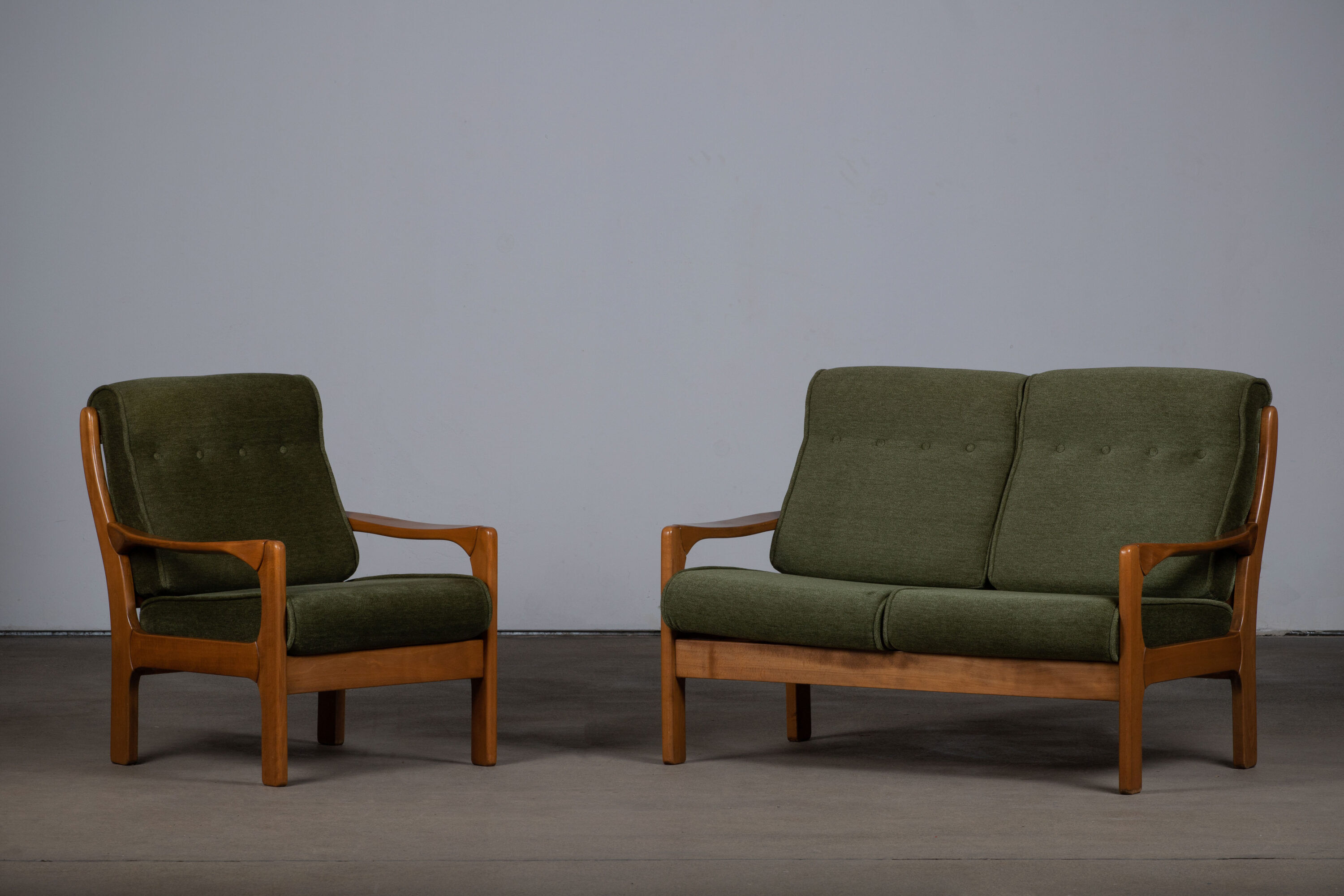 Vintage Scandinavian two-seater sofa