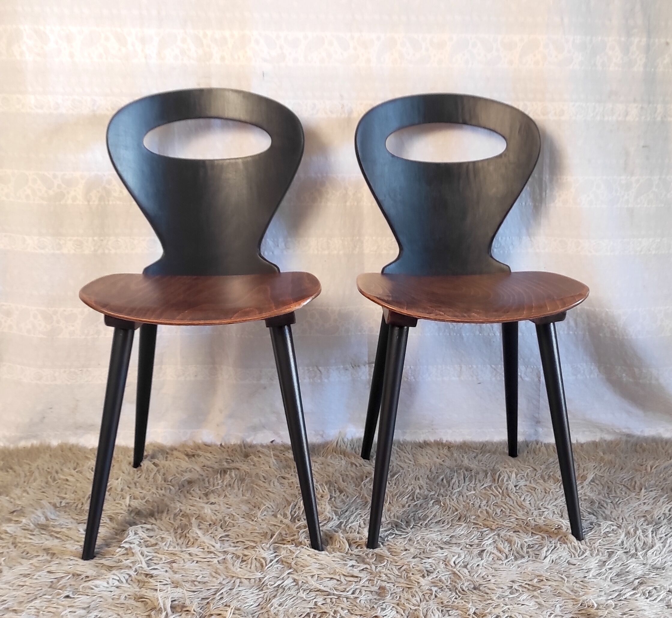 Baumann chair duo "Ant" - 60s/70s