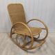 Rocking flesh adult wicker and bamboo