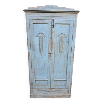 Antique Art Deco Burmese teak cabinet
