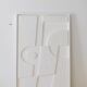 Gaia white grainy painting 100x50 cm