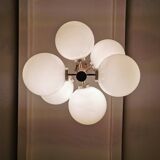 Chandelier 6 bulbs Temde Leuchten 1970s