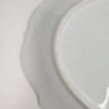 Large oval antique dish in gilded porcelain – Tirschenreuth, Bavaria –