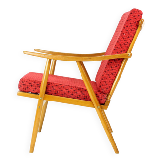 Mid Century Boomerang Armchair By Ton, Czechoslovakia 1960s