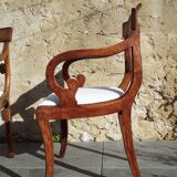 2 regency armchairs