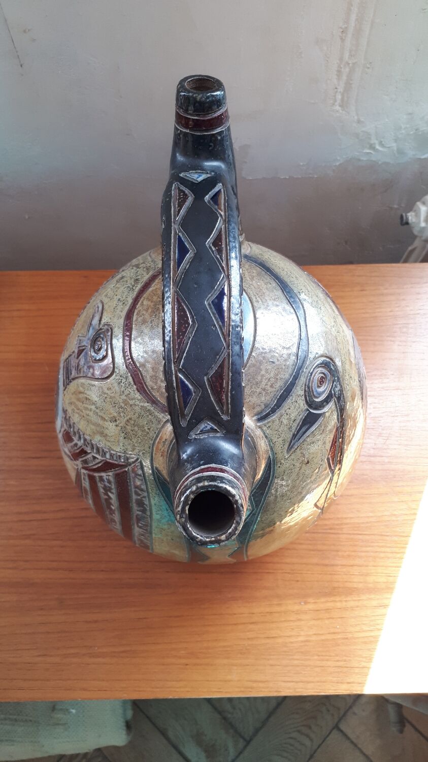 Large Art Deco vase signed Guérin