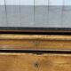 Commode Restauration XIXème en merisier et dessus marbre noir