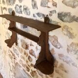 Wooden wall-mounted spice rack