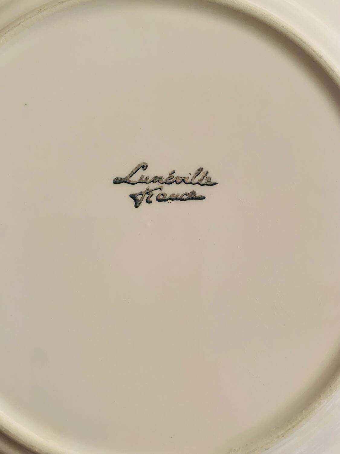 15 assiettes à dessert Lunéville St Clément "Coquelicot"