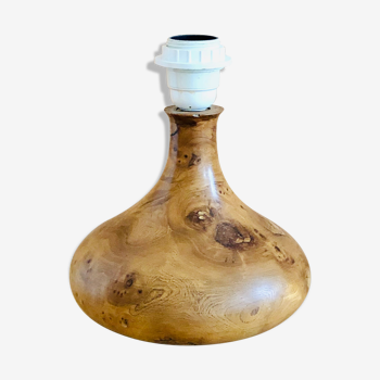 Pied de lampe vintage en bois