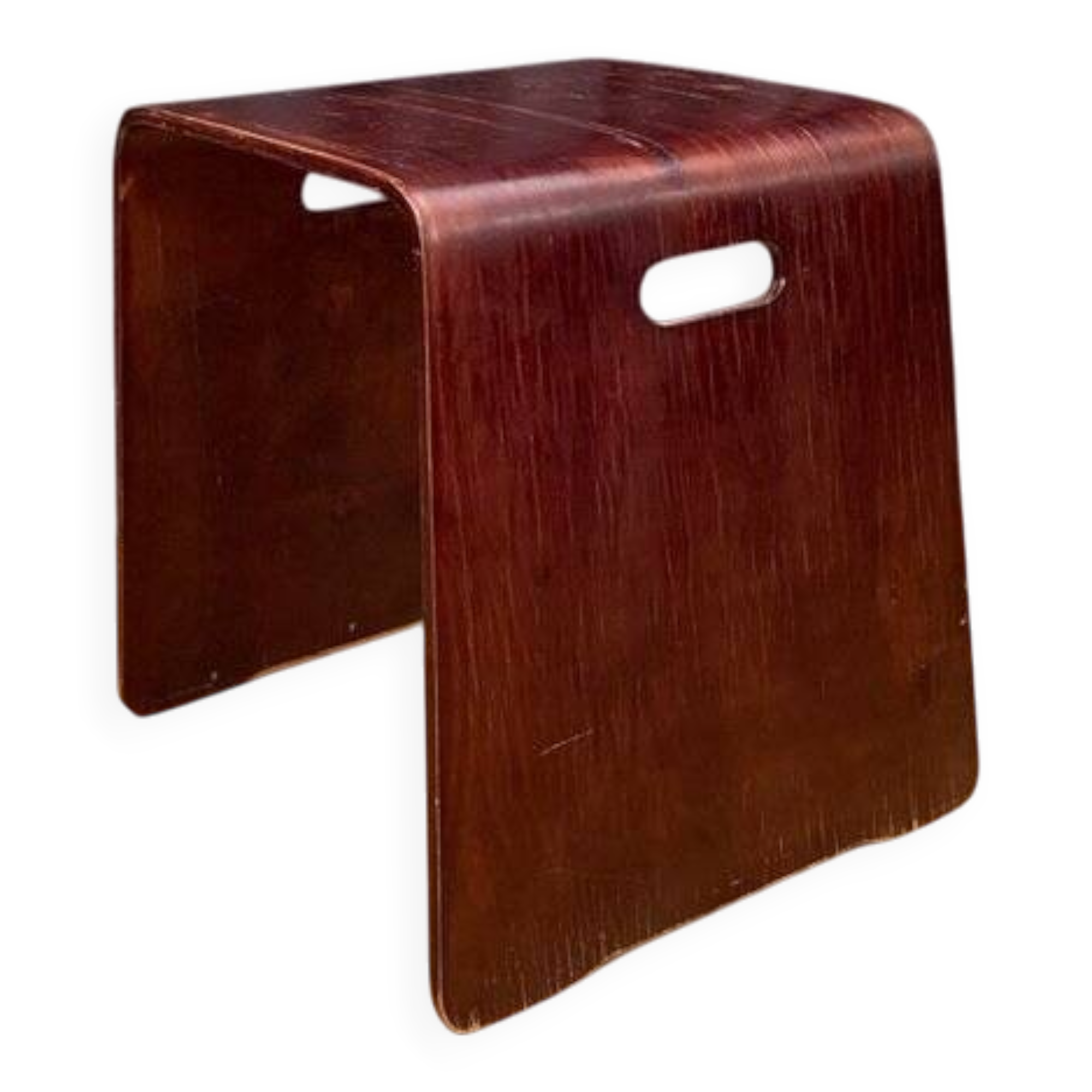 Scandinavian wooden stool, 1970s