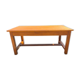 Solid oak dining farmhouse table with 1 drawer 1950 165x78x73cm