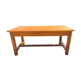 Solid oak dining farmhouse table with 1 drawer 1950 165x78x73cm
