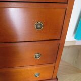 Louis Philippe style chest of drawers in cherry wood