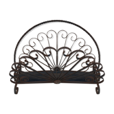 Old wrought iron magazine rack