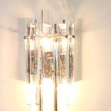 Superb wall sconces in crystal rod by Kinkeldey, Germany, 1970s.
