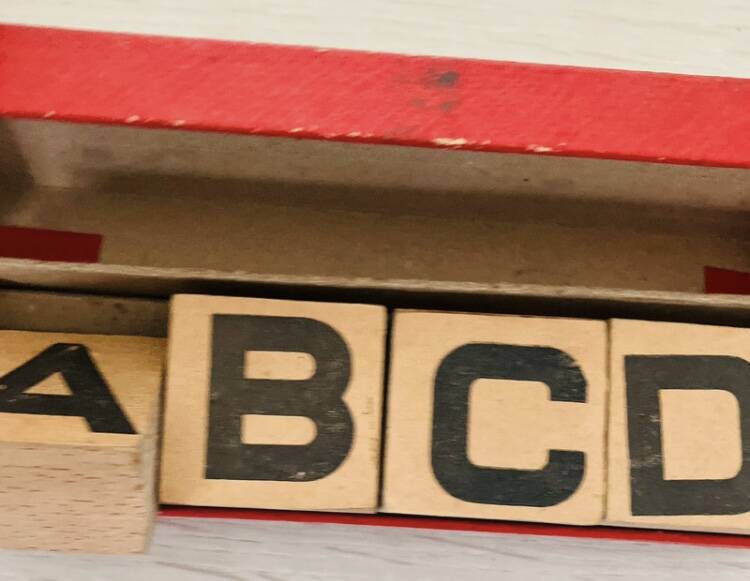 Wooden letters