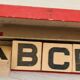 Wooden letters