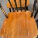 Set of 4 vintage spindle chairs in Windsor/Scandinavian style.