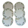 6 antique flat plates U&C Sarreguemines