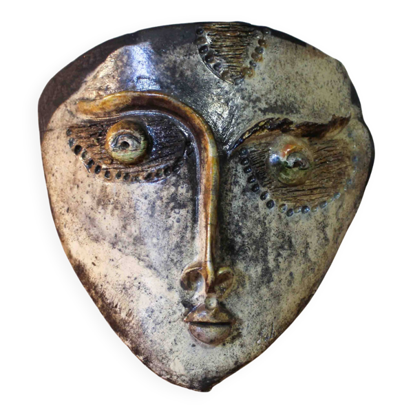 Masque décoratif en raku — Beyit