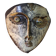 Masque décoratif en raku