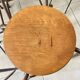 Series of 5 metal and wood workshop stools