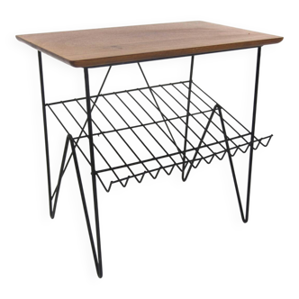 "Stringbord" side table in teak, Sweden, 1950