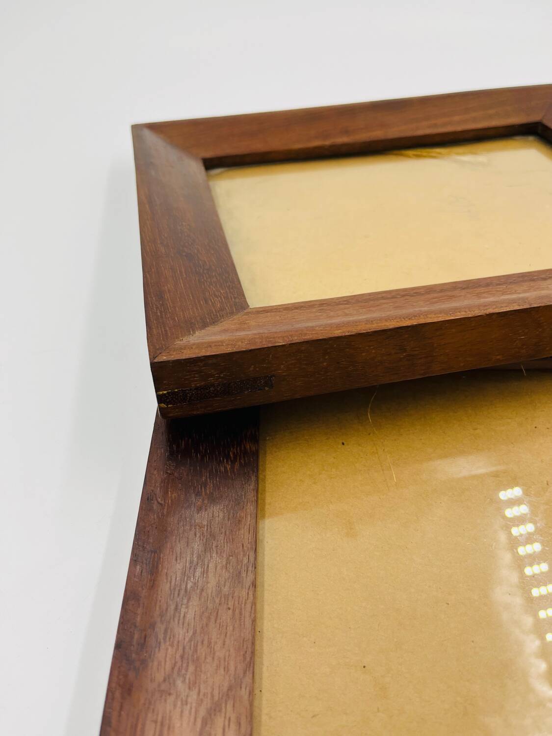 Duo of wooden frames