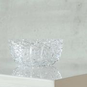 Decorative crystal snowflake bowl, early 20th century.