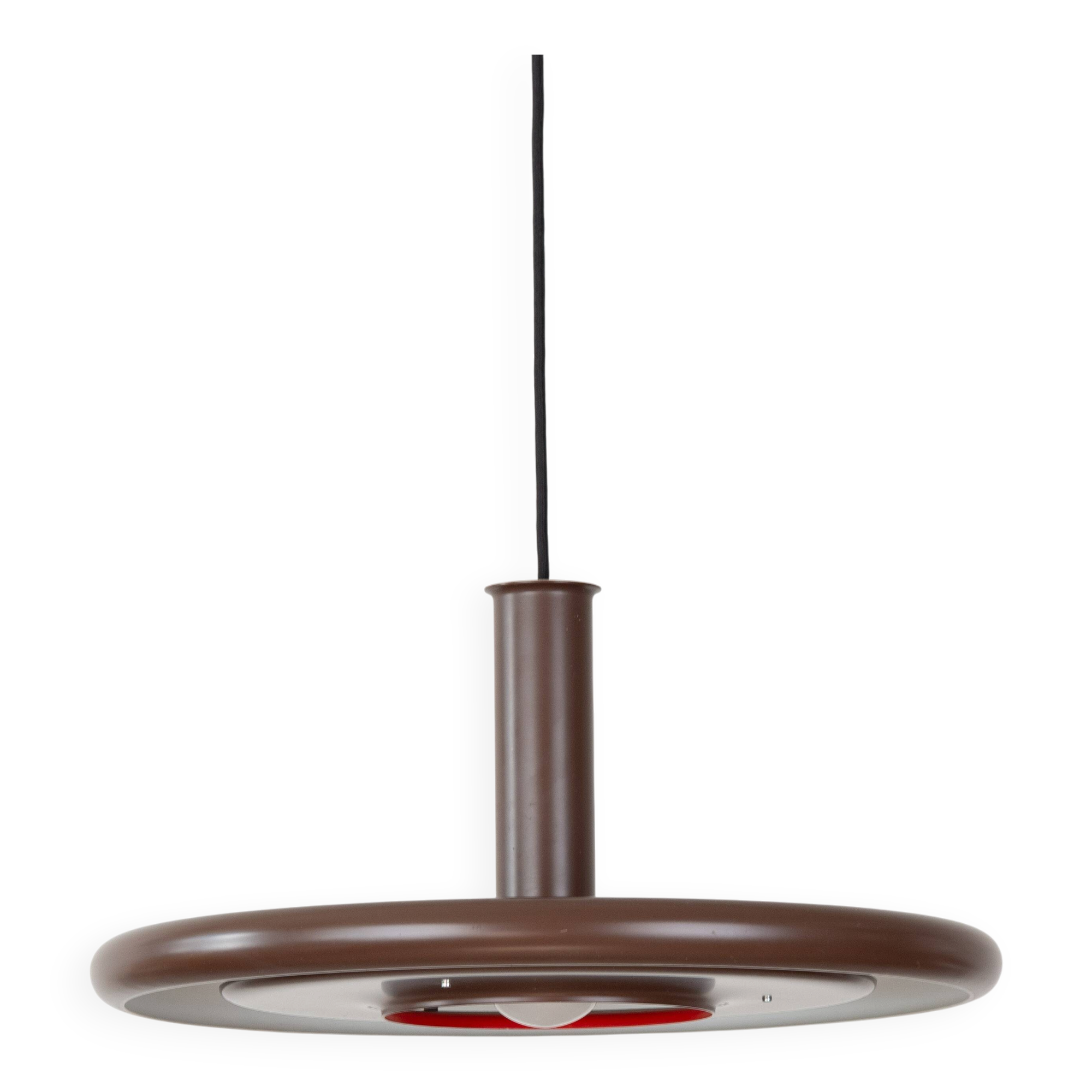 Danish vintage Optima pendant lamp by Hans Due, Fog og Morup, 1970s