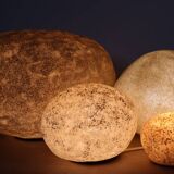 Set of 4 “Dora” model rock lamps by André Cazenave for Atelier A, 1960