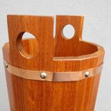 Scandinavian teak umbrella stand by JH Sävsjö