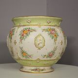 Hand-decorated G. Deruta vase, 1970s